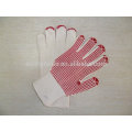 Sunnyhope guante punteado de PVC, desechable los guantes de algodón